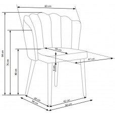 Dizaina virtuves krēsls K386